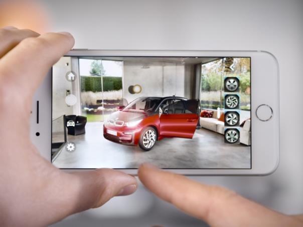 BMW i nutzt als eine der ersten Automobilmarken weltweit Apple Arkit mit iOS 11 für eine Augmented-Reality-App.  Foto: Auto-Medienportal.Net/BMW